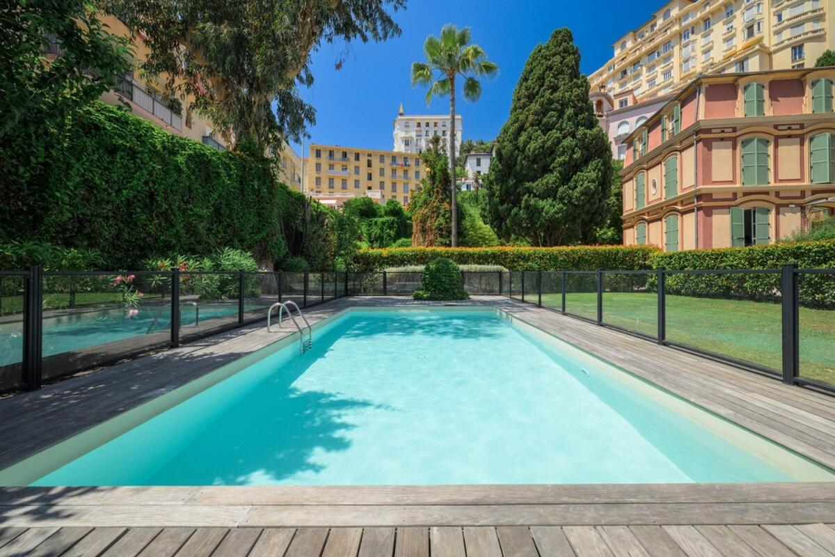 Ferienwohnung Le Coq Wagner - Garage - Swimming Pool Menton Exterior foto