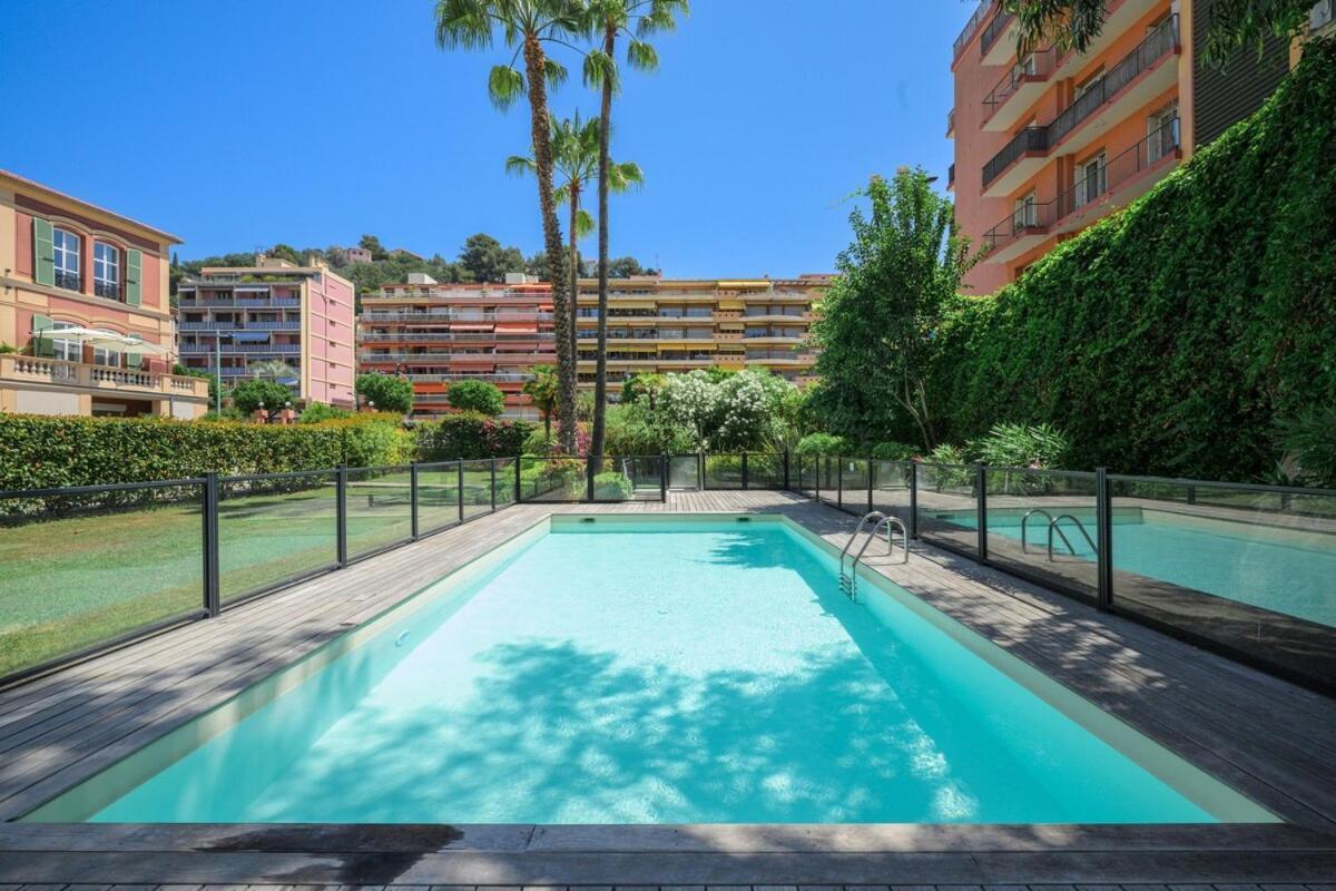 Ferienwohnung Le Coq Wagner - Garage - Swimming Pool Menton Exterior foto